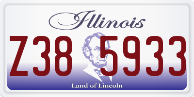 IL license plate Z385933