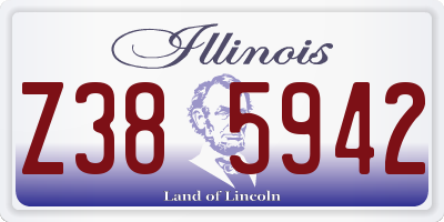 IL license plate Z385942