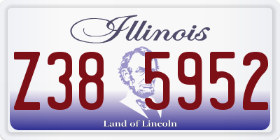 IL license plate Z385952