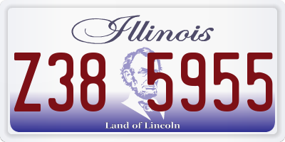 IL license plate Z385955