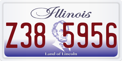 IL license plate Z385956
