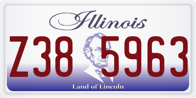 IL license plate Z385963