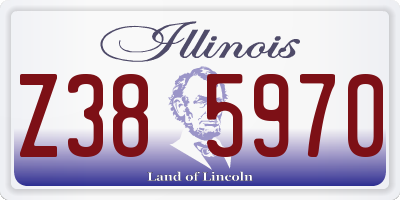 IL license plate Z385970