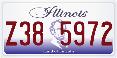 IL license plate Z385972