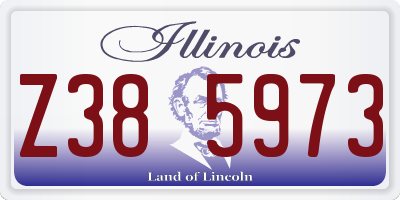 IL license plate Z385973