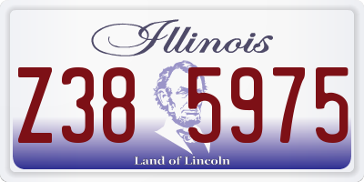IL license plate Z385975