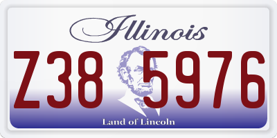 IL license plate Z385976