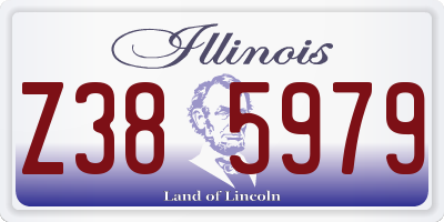 IL license plate Z385979