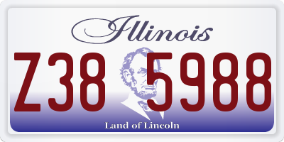 IL license plate Z385988
