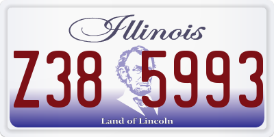 IL license plate Z385993