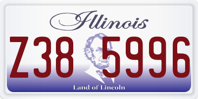 IL license plate Z385996