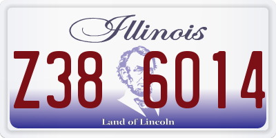 IL license plate Z386014