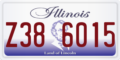 IL license plate Z386015