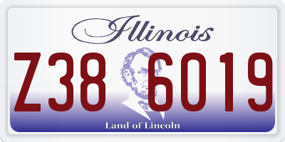 IL license plate Z386019