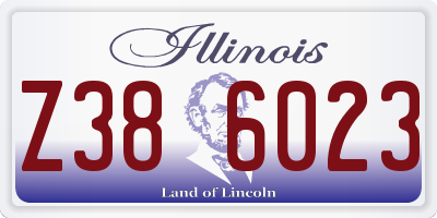 IL license plate Z386023