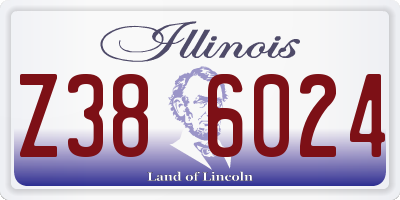 IL license plate Z386024