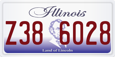 IL license plate Z386028