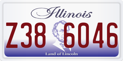 IL license plate Z386046