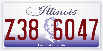 IL license plate Z386047