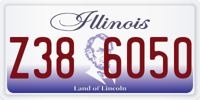 IL license plate Z386050
