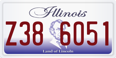 IL license plate Z386051