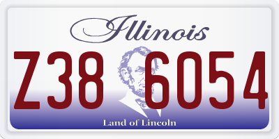 IL license plate Z386054
