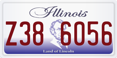 IL license plate Z386056