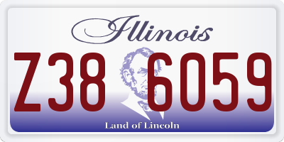 IL license plate Z386059