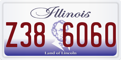 IL license plate Z386060