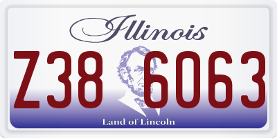 IL license plate Z386063