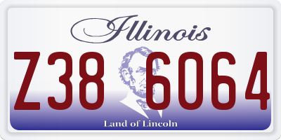 IL license plate Z386064