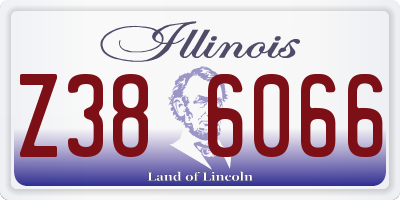 IL license plate Z386066