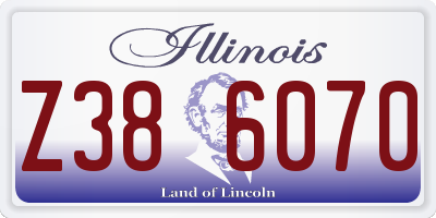 IL license plate Z386070