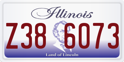 IL license plate Z386073