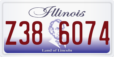 IL license plate Z386074