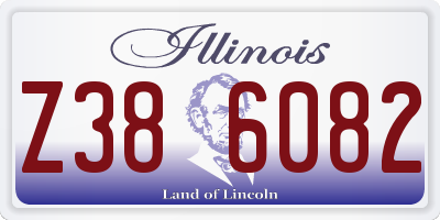 IL license plate Z386082