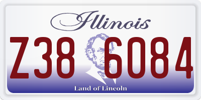 IL license plate Z386084
