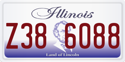 IL license plate Z386088