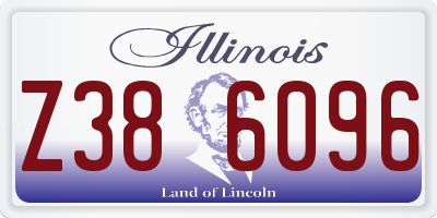IL license plate Z386096