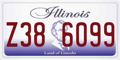 IL license plate Z386099