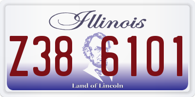 IL license plate Z386101
