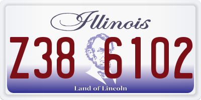 IL license plate Z386102
