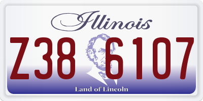 IL license plate Z386107