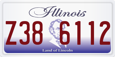 IL license plate Z386112