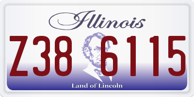 IL license plate Z386115