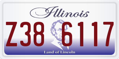 IL license plate Z386117