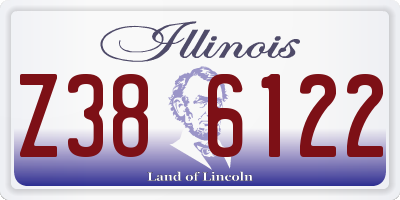 IL license plate Z386122