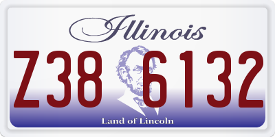 IL license plate Z386132