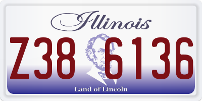IL license plate Z386136