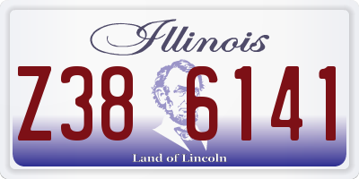 IL license plate Z386141